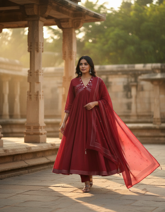 Ivory Hues Anokhi Indira Indian ethnic kurta set — Indian ethnic wear Singapore