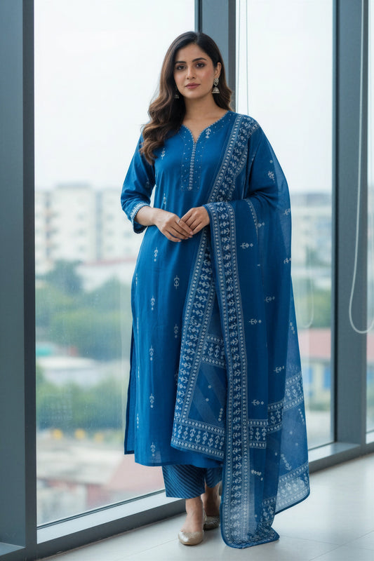 Ivory Hues Anokhi Tarini Indian ethnic kurta set — Indian ethnic wear Singapore