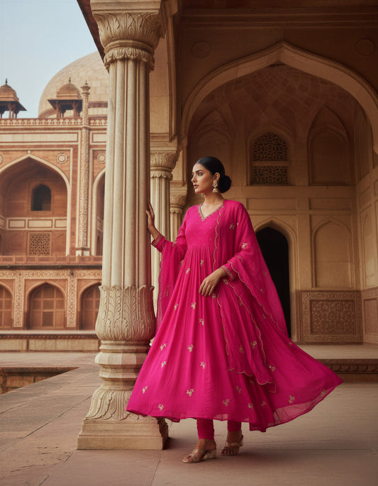 Ivory Hues Noor Ishq Kota Doria kurta set — Indian ethnic wear Singapore