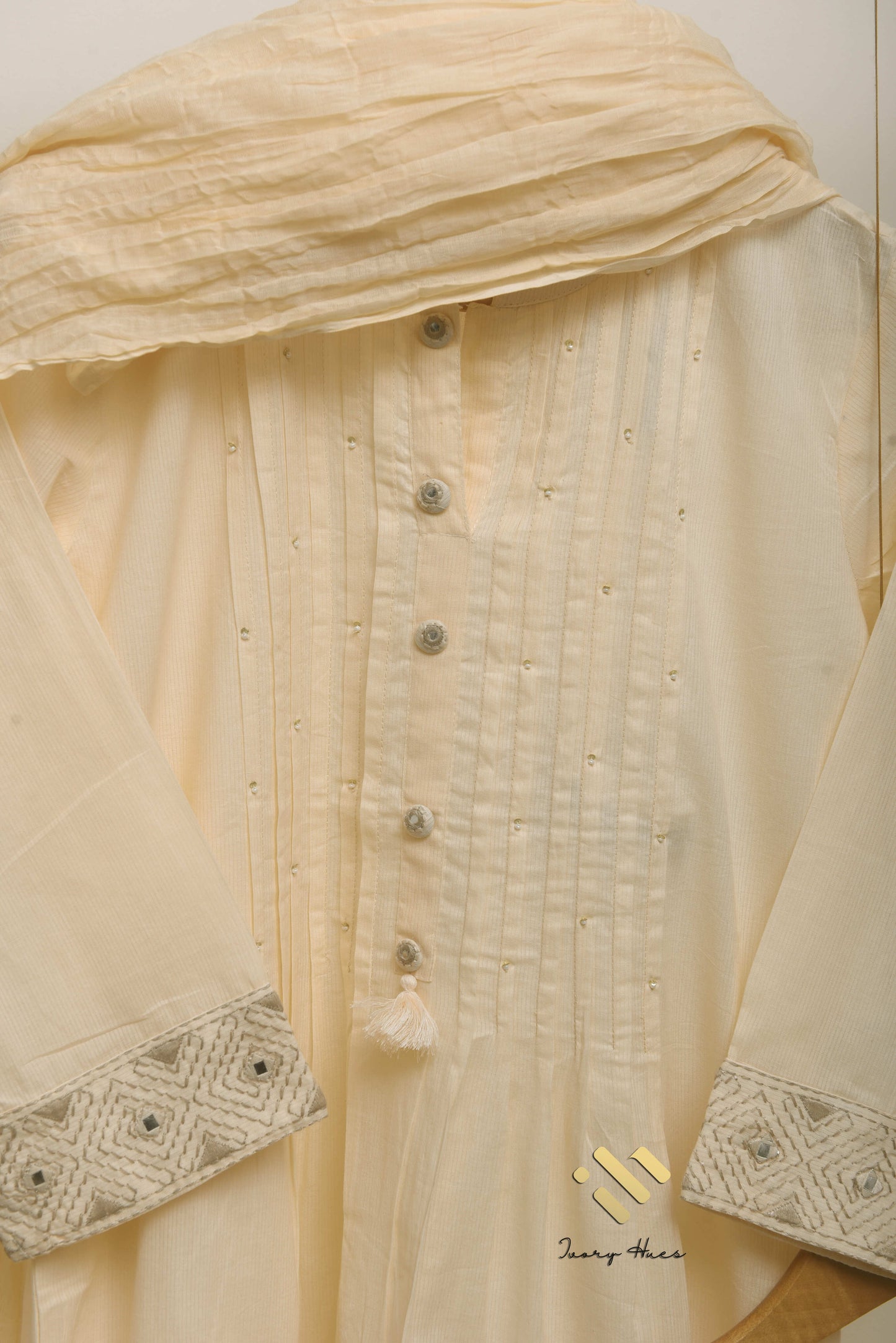 Ivory Hues Noor Elina Indian ethnic kurta set — Indian ethnic wear Singapore
