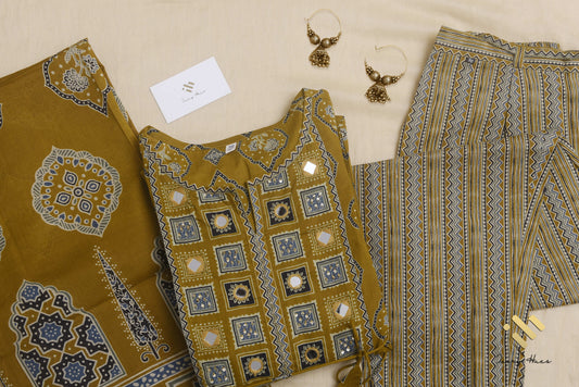 Ivory Hues Sunehri Haldi Indian ethnic kurta set — Indian ethnic wear Singapore