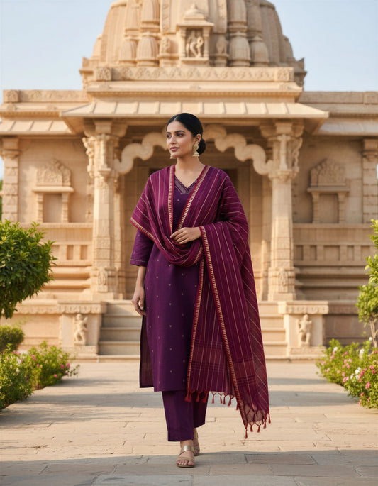 Ivory Hues Anokhi Dhaaga kurta — Indian ethnic fabric guide for Singapore