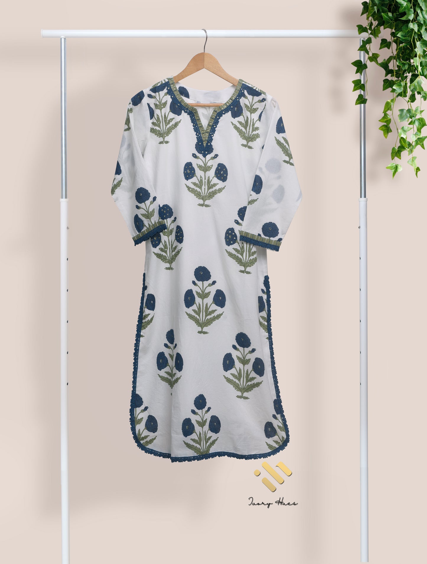 Ivory Hues Malhar Sagar Indian ethnic kurta set — Indian ethnic wear Singapore