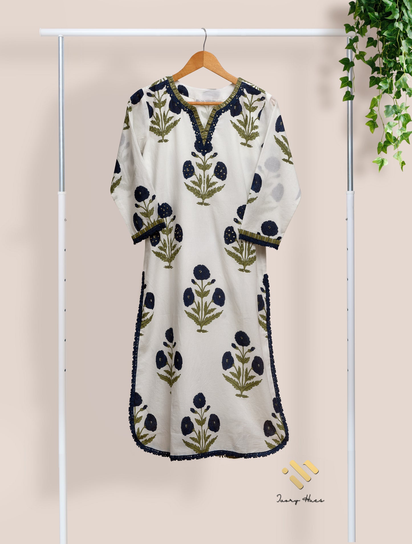 Ivory Hues Malhar Sagar Indian ethnic kurta set — Indian ethnic wear Singapore