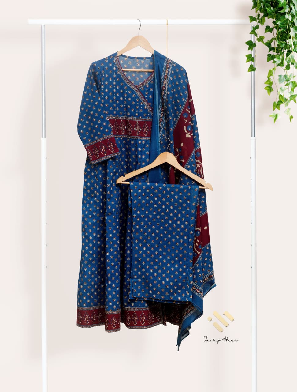 Ivory Hues Sunehri Tashan Indian ethnic kurta set — Indian ethnic wear Singapore