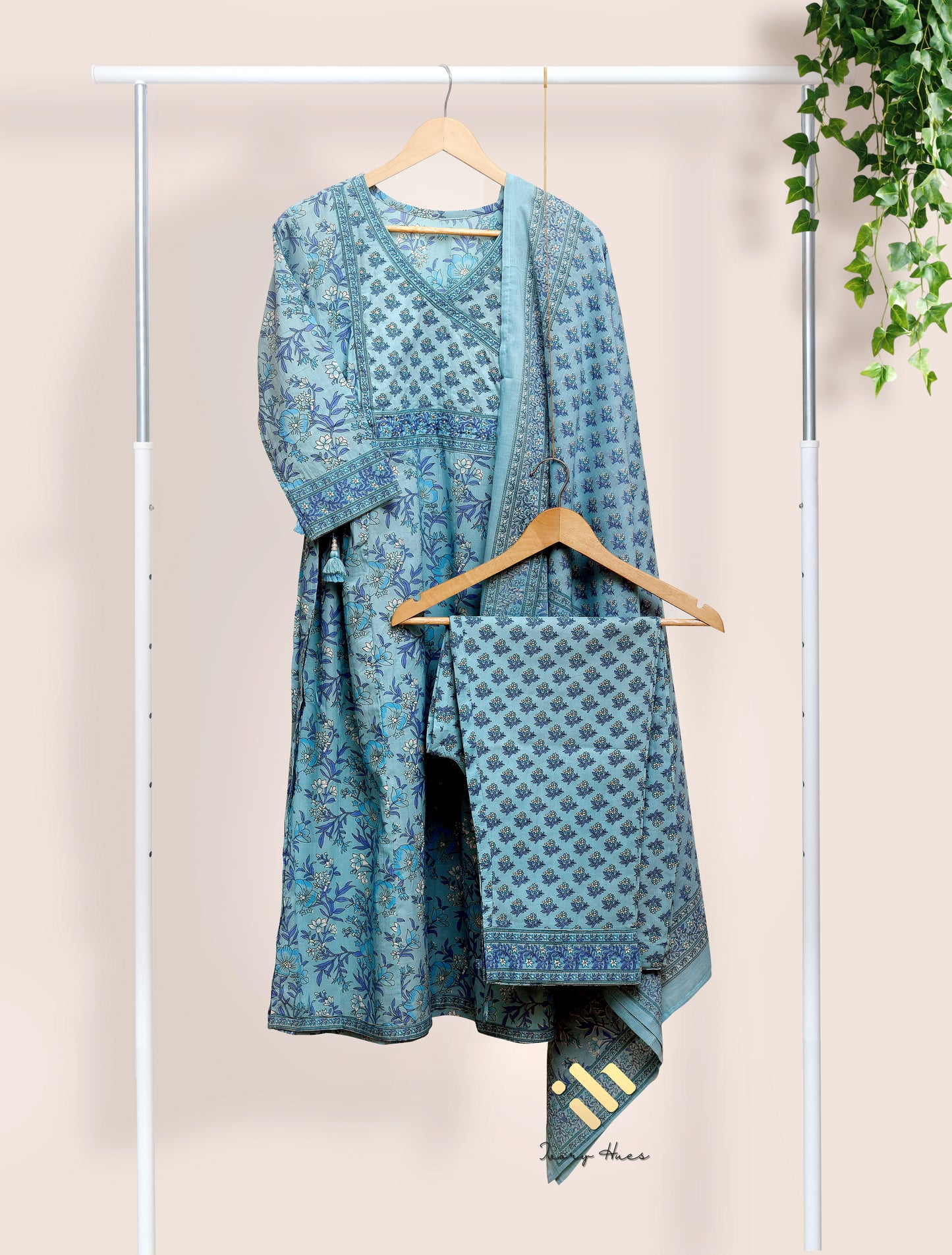 Ivory Hues Anokhi Aasman Indian ethnic kurta set — Indian ethnic wear Singapore