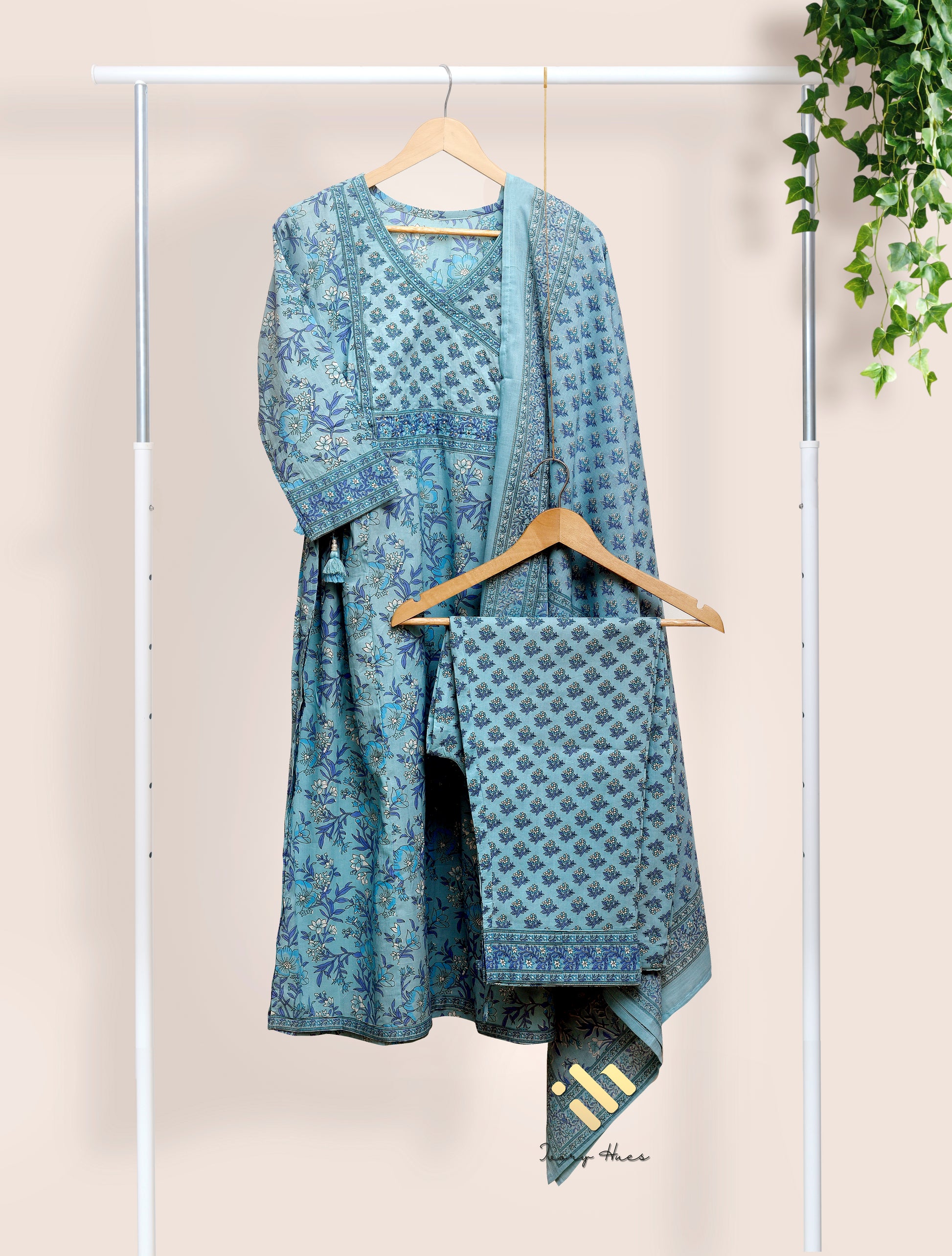 Ivory Hues Anokhi Aasman Indian ethnic kurta set — Indian ethnic wear Singapore