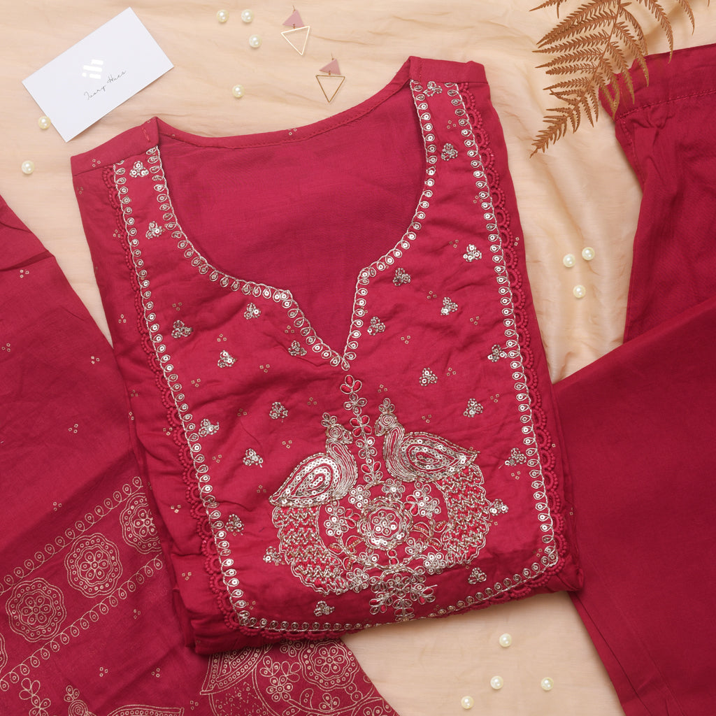 Ivory Hues Anokhi Mayuri — handblock print cotton kurta set Singapore