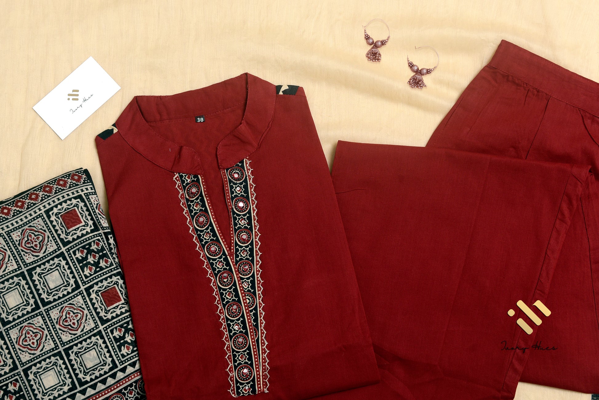 Ivory Hues Anokhi Suvarna Indian ethnic kurta set — Indian ethnic wear Singapore