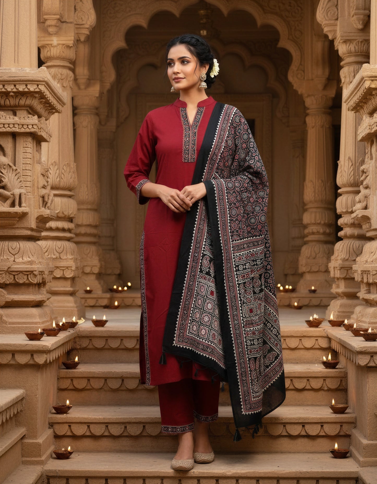 Ivory Hues Anokhi Suvarna — Indian ethnic kurta set Singapore
