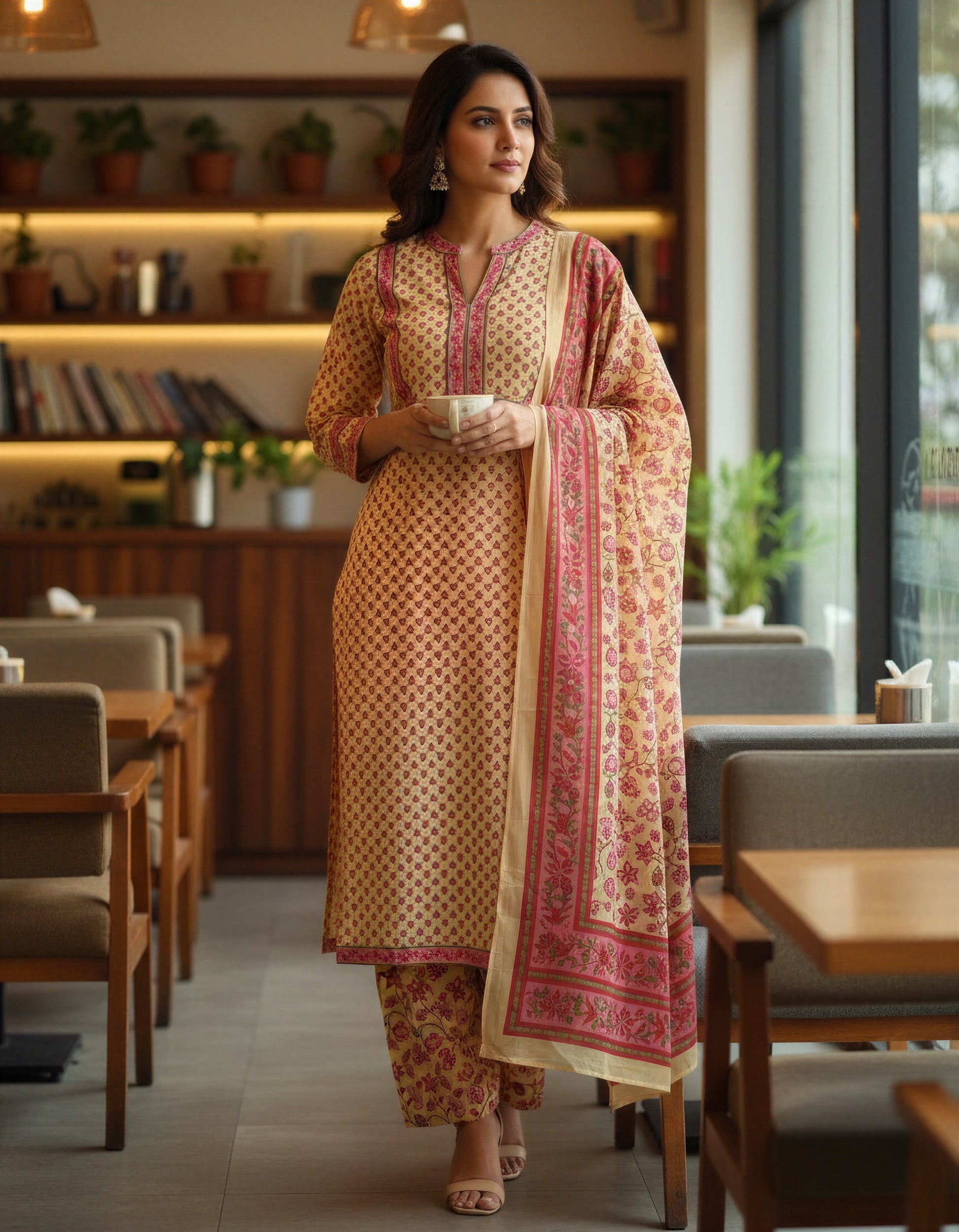 Ivory Hues Anokhi Vanya — Indian ethnic kurta set Singapore