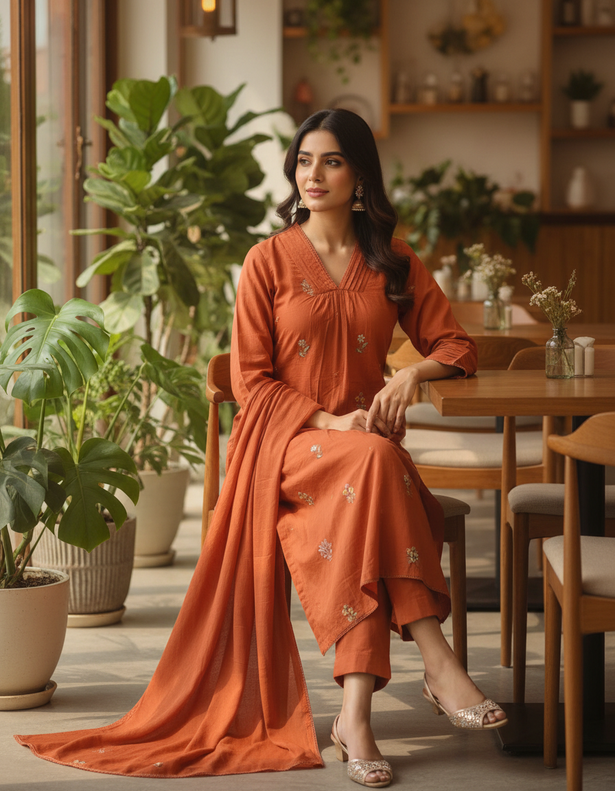 Ivory Hues Anokhi Vasundhara Indian ethnic kurta set — Indian ethnic wear Singapore