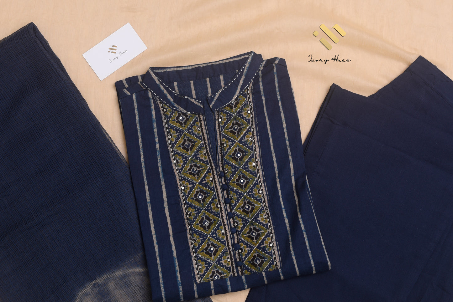 Ivory Hues Anokhi Zariya Indian ethnic kurta set — Indian ethnic wear Singapore