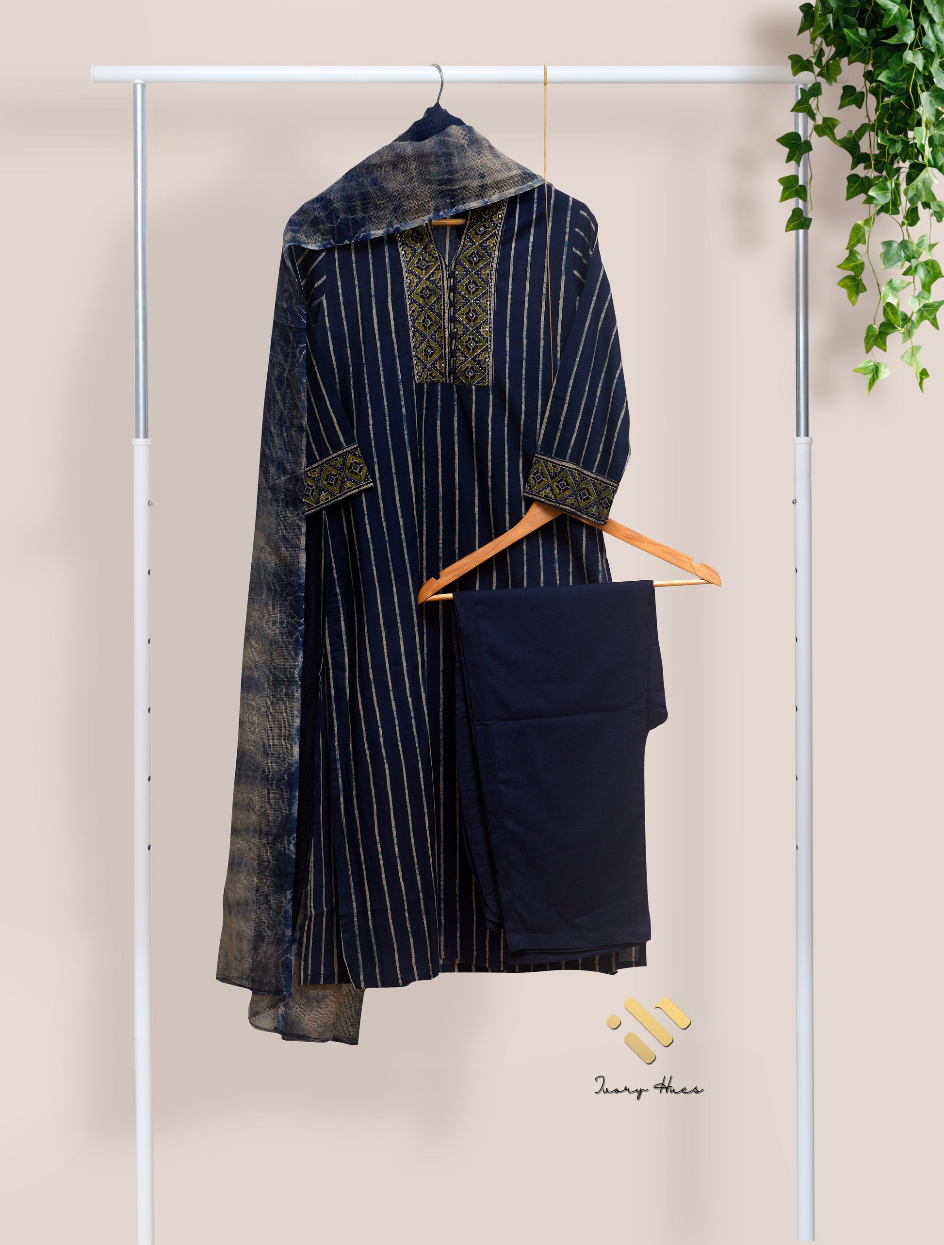 Ivory Hues Anokhi Zariya Indian ethnic kurta set — Indian ethnic wear Singapore