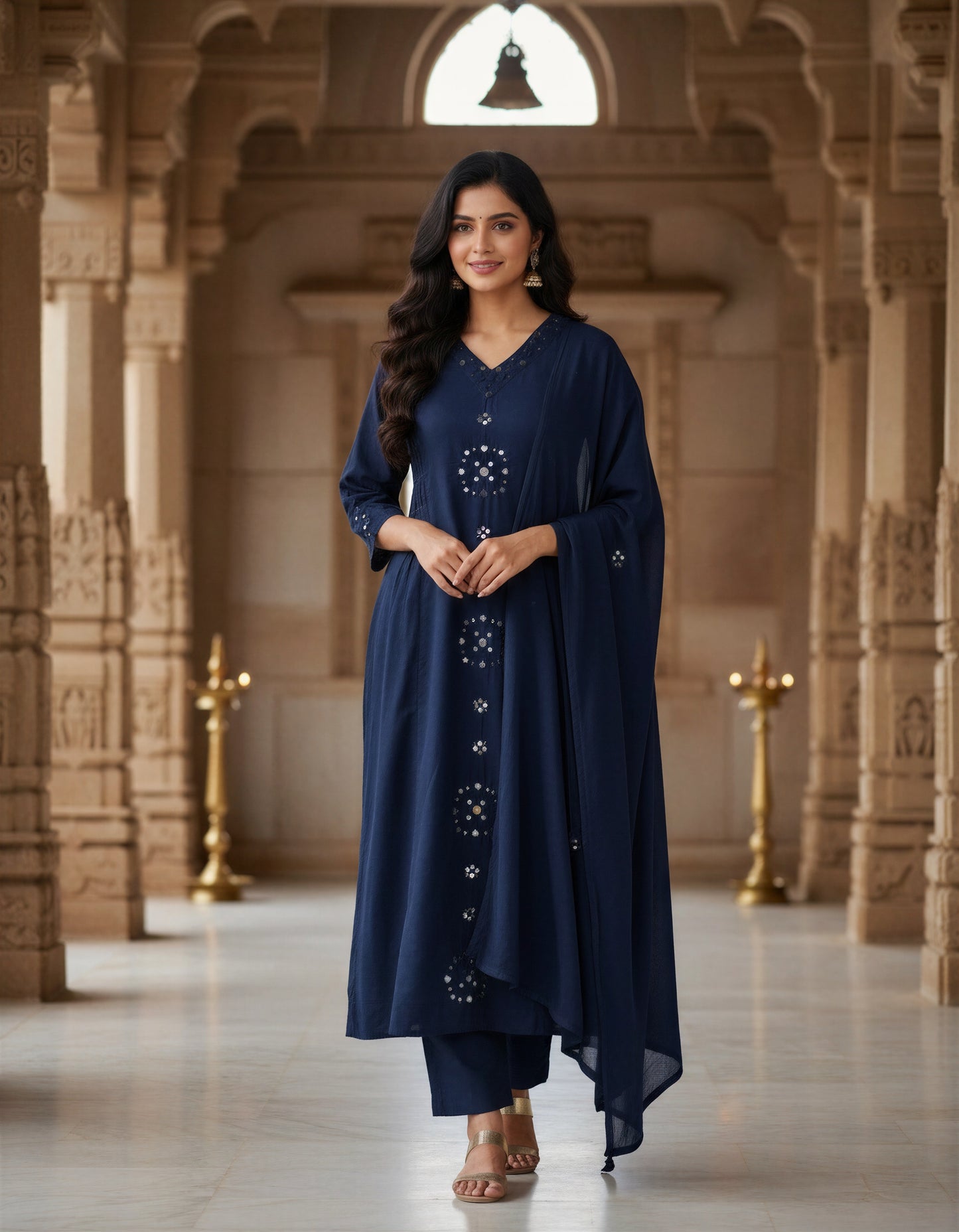 Ivory Hues Anokhi Aaina — Indian ethnic kurta set Singapore