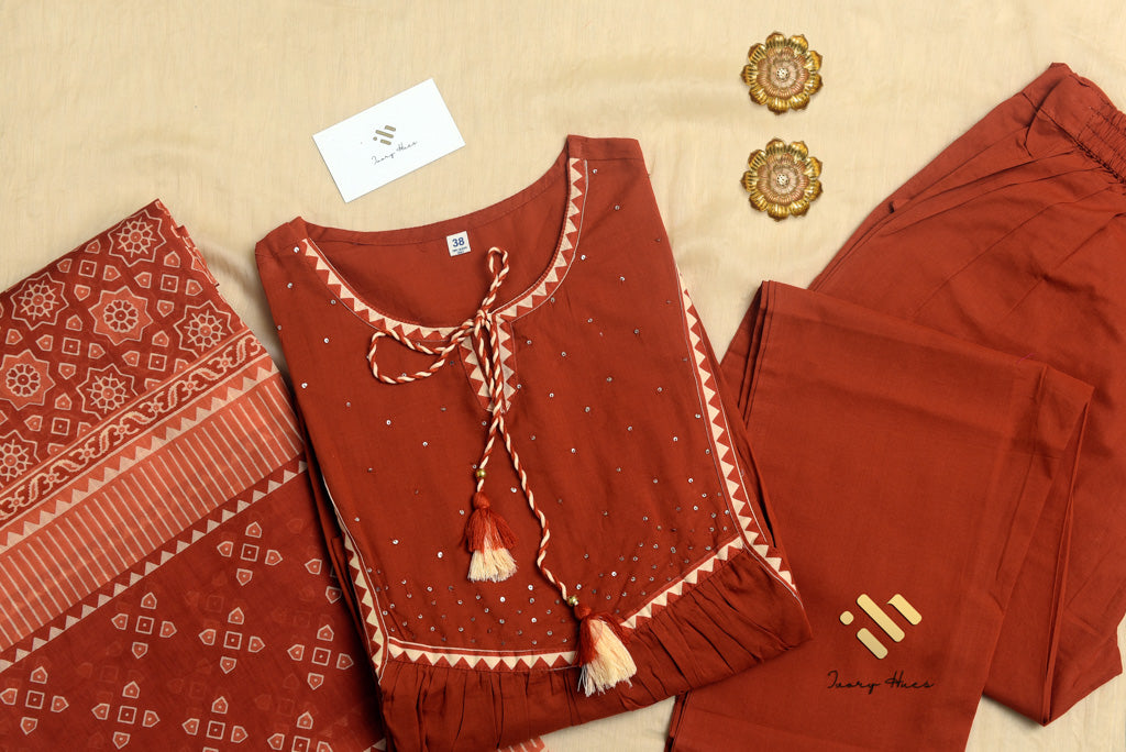 Ivory Hues Anokhi Dhoop Indian ethnic kurta set — Indian ethnic wear Singapore