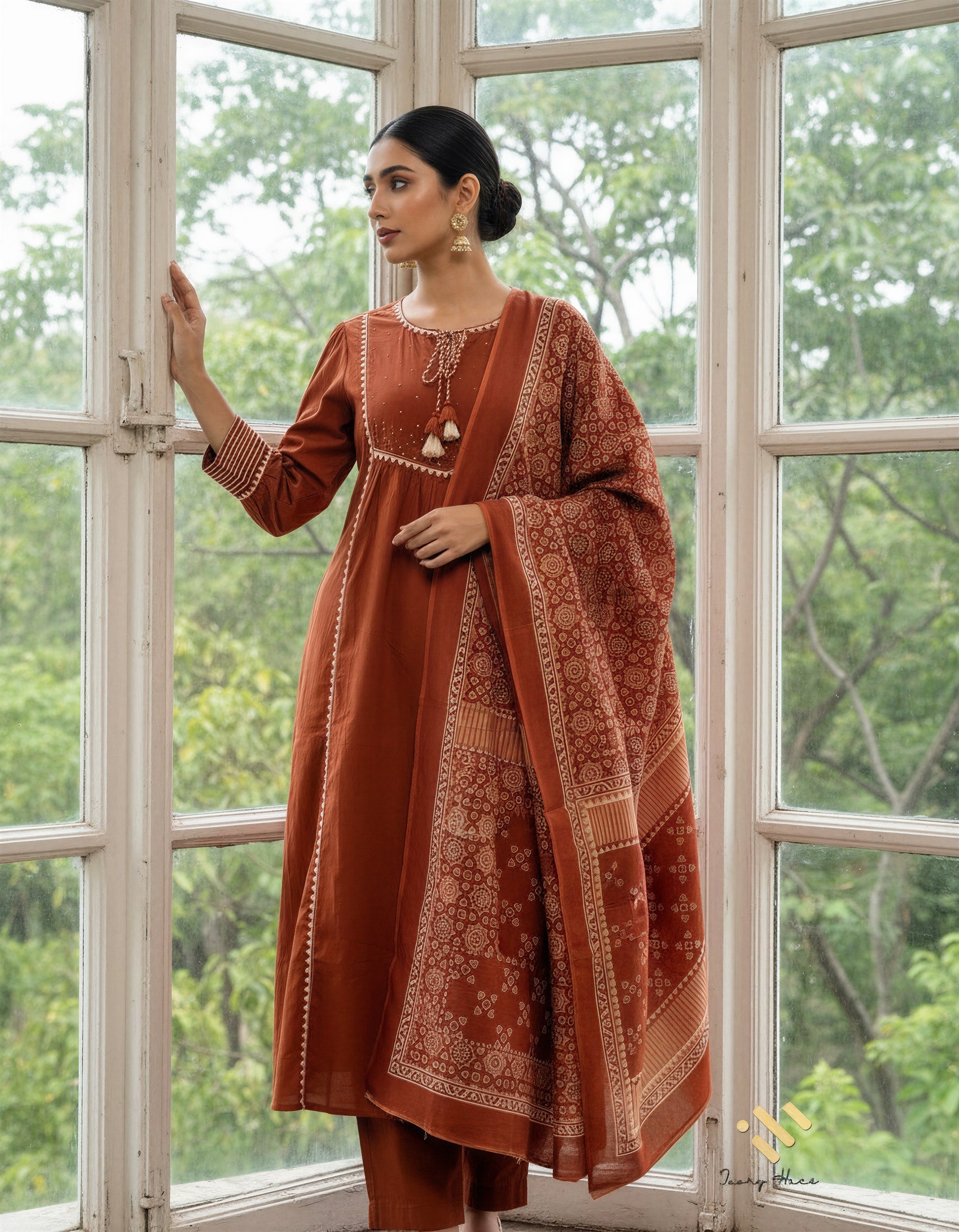Ivory Hues Anokhi Dhoop — Indian ethnic kurta set Singapore