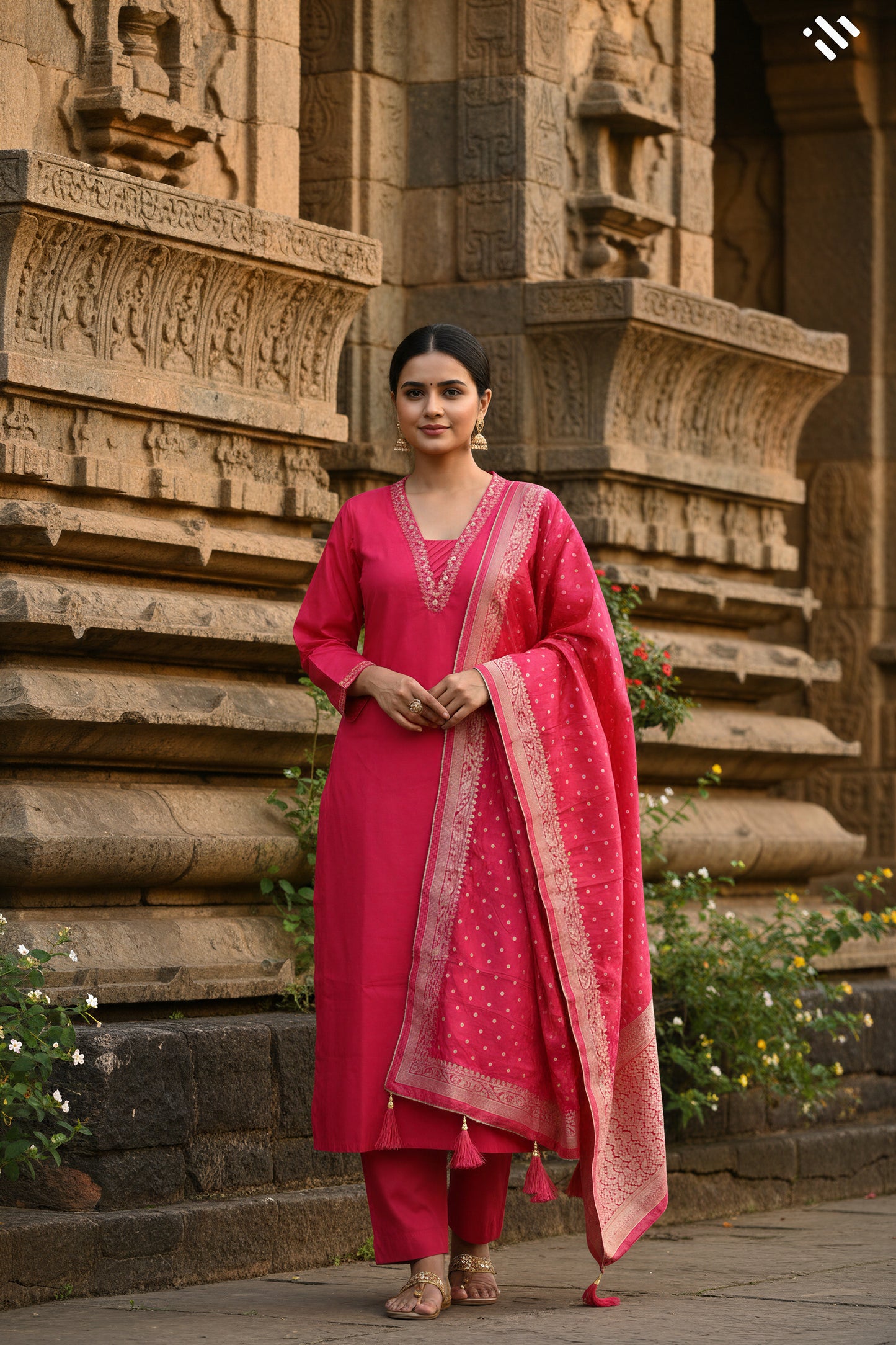 Noor Sham (Red/Pink)