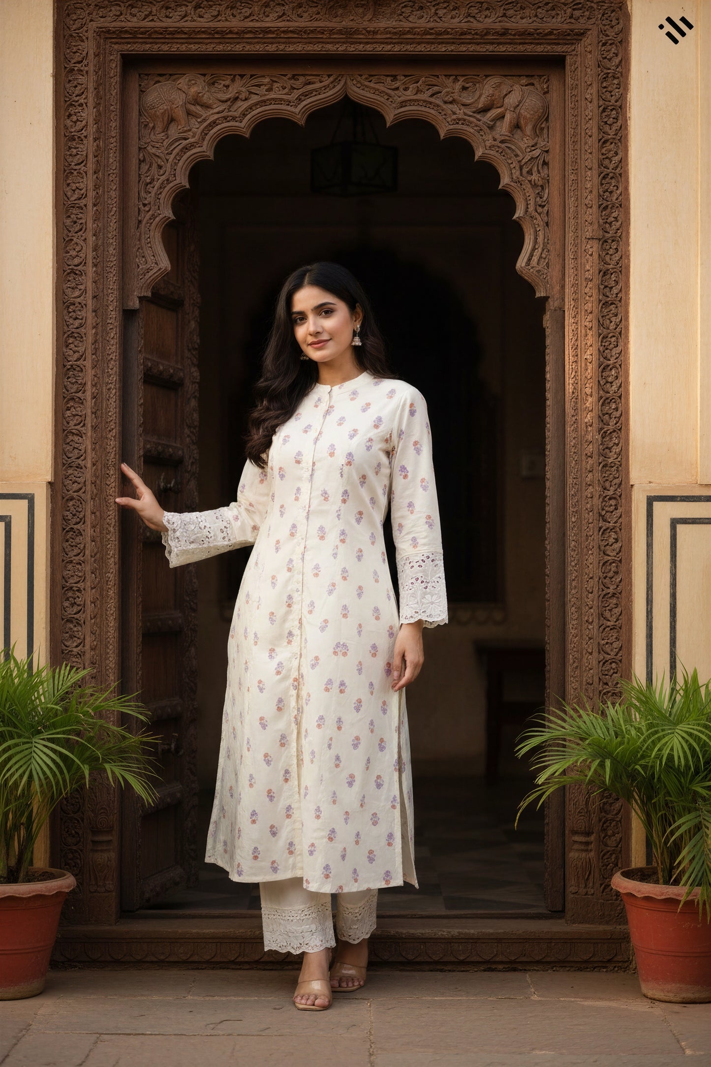 Ivory Hues Meher Aira Indian ethnic kurta set — Indian ethnic wear Singapore