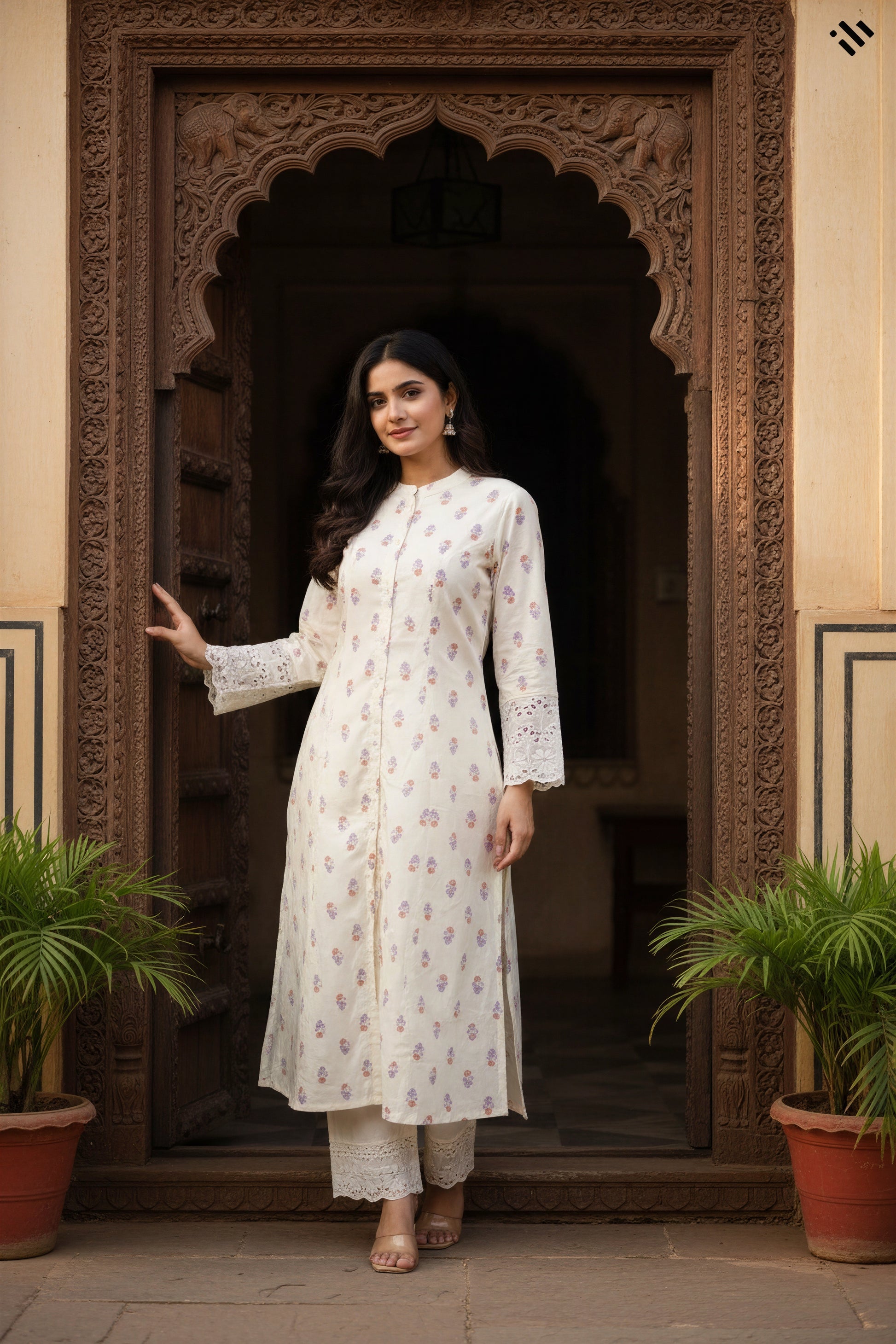 Ivory Hues Meher Aira Indian ethnic kurta set — Indian ethnic wear Singapore