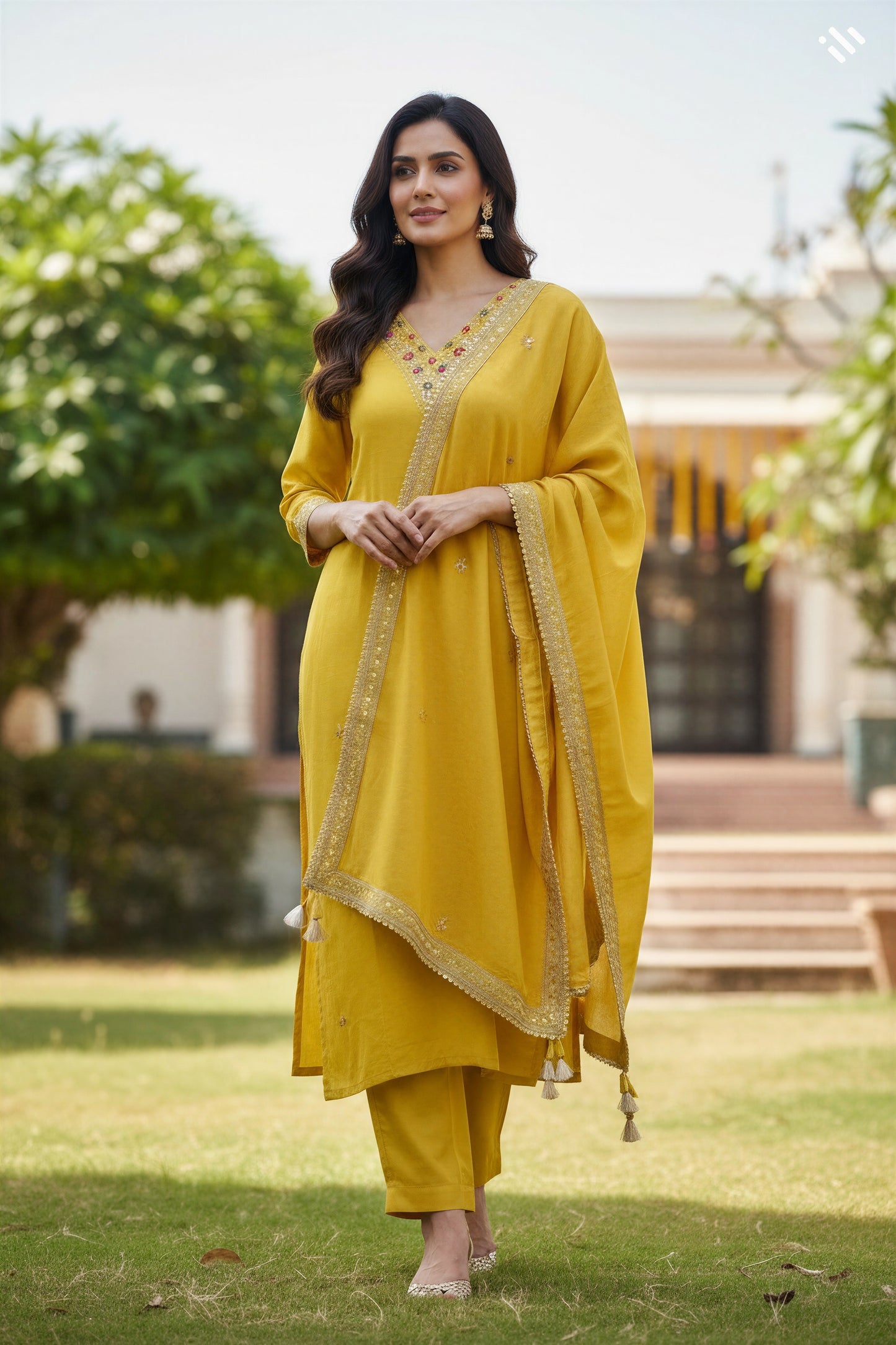 Ivory Hues Noor Roshni Indian ethnic kurta set — Indian ethnic wear Singapore