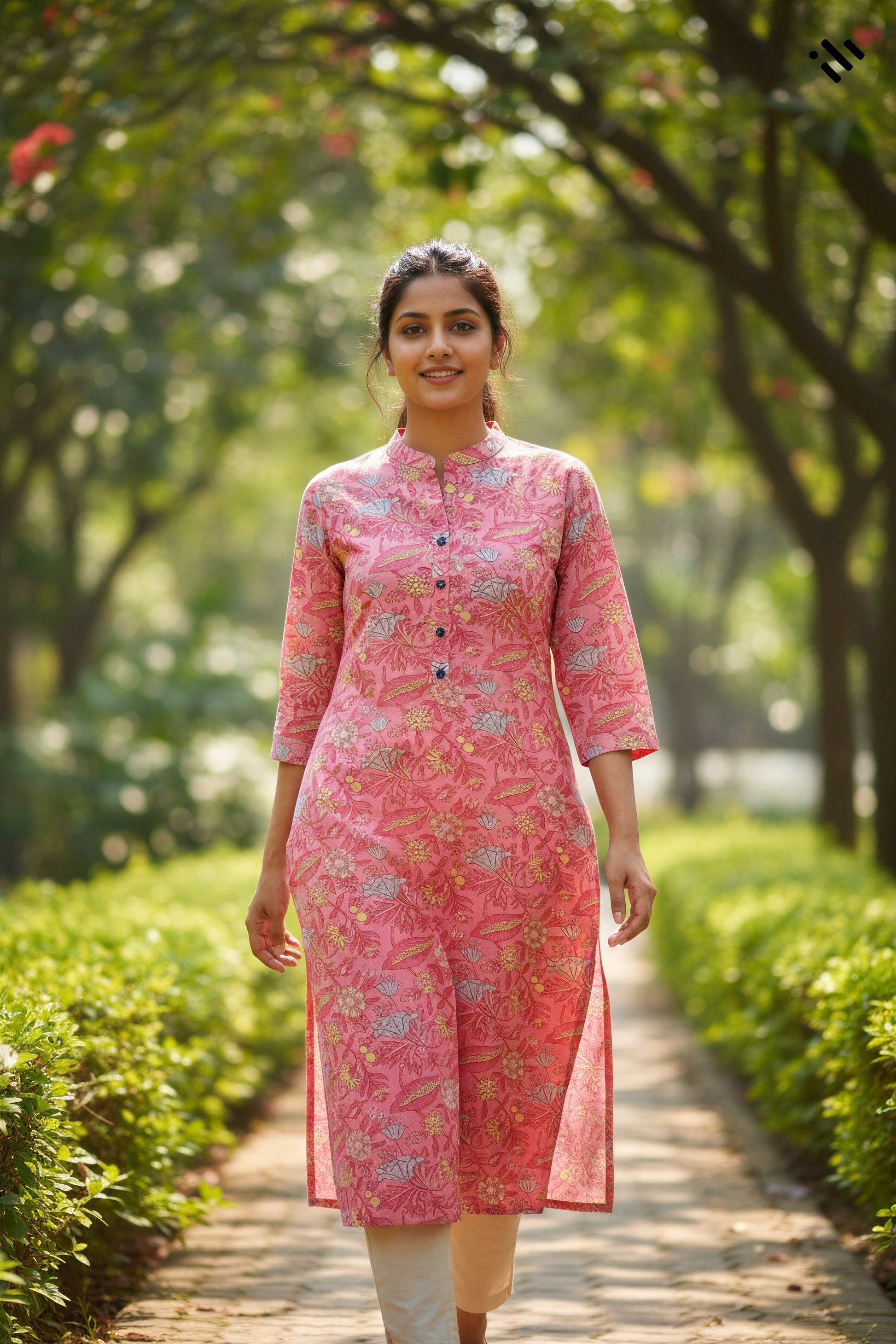 Ivory Hues Gulmarg Phool Indian ethnic kurta set — Indian ethnic wear Singapore