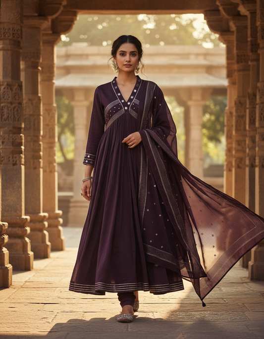 Ivory Hues Anokhi Mahika Indian ethnic kurta set — Indian ethnic wear Singapore