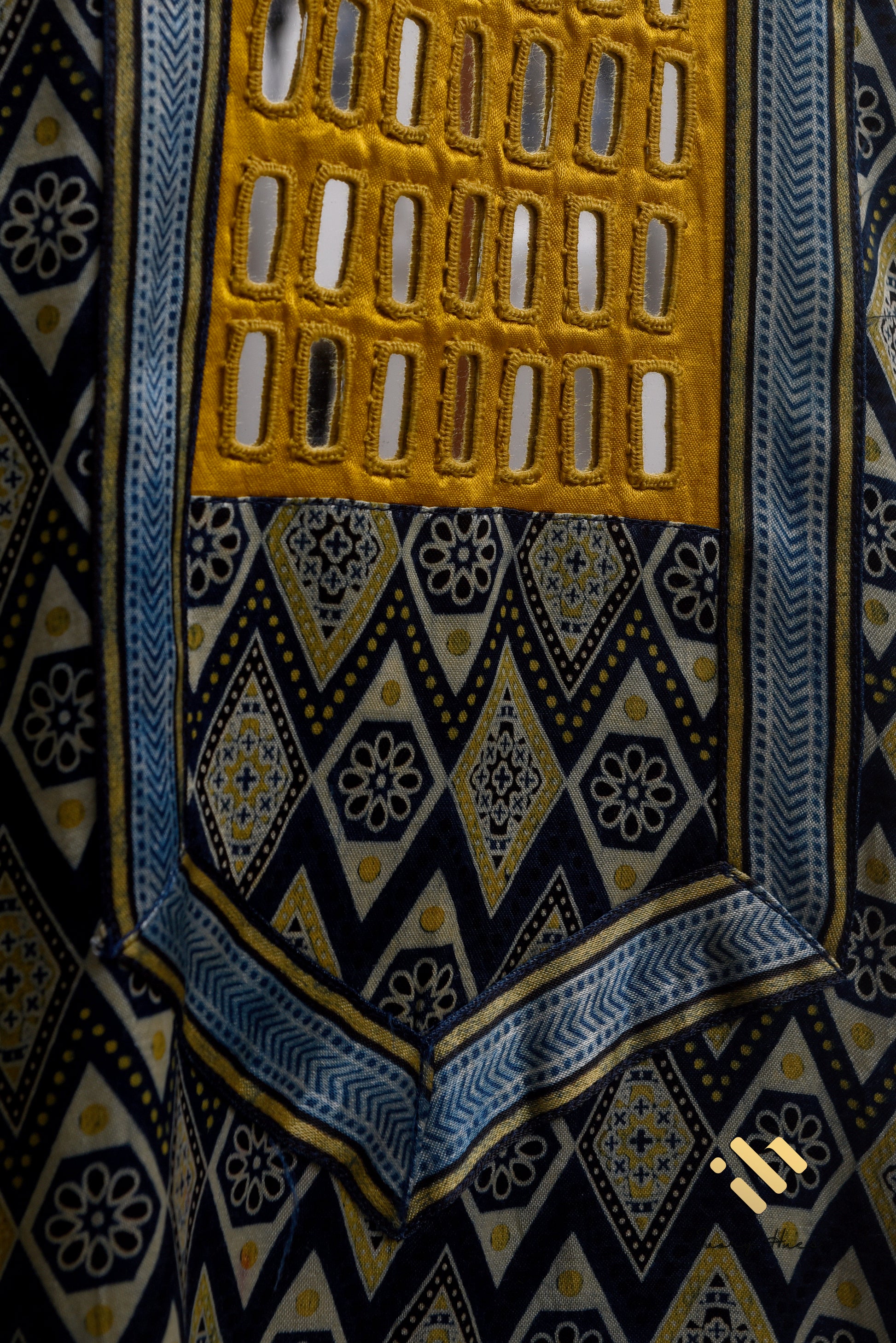 Ivory Hues Gulmarg Tana handblock print cotton kurti — Indian ethnic wear Singapore