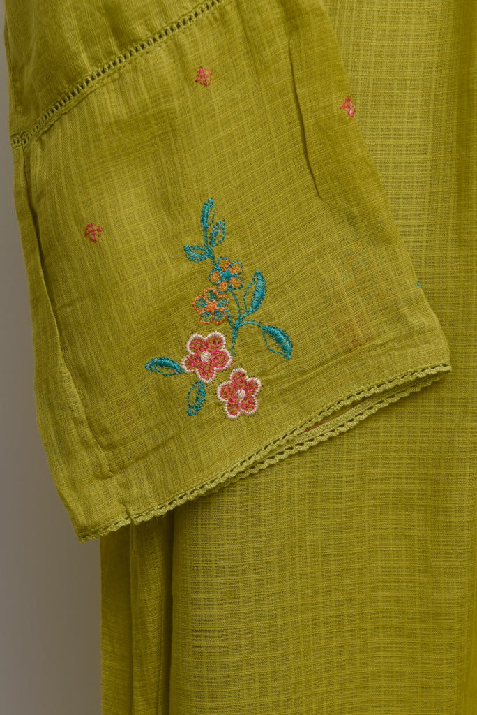 Ivory Hues Kota Kainaat Pankhudi Kota Doria kurta set — Indian ethnic wear Singapore