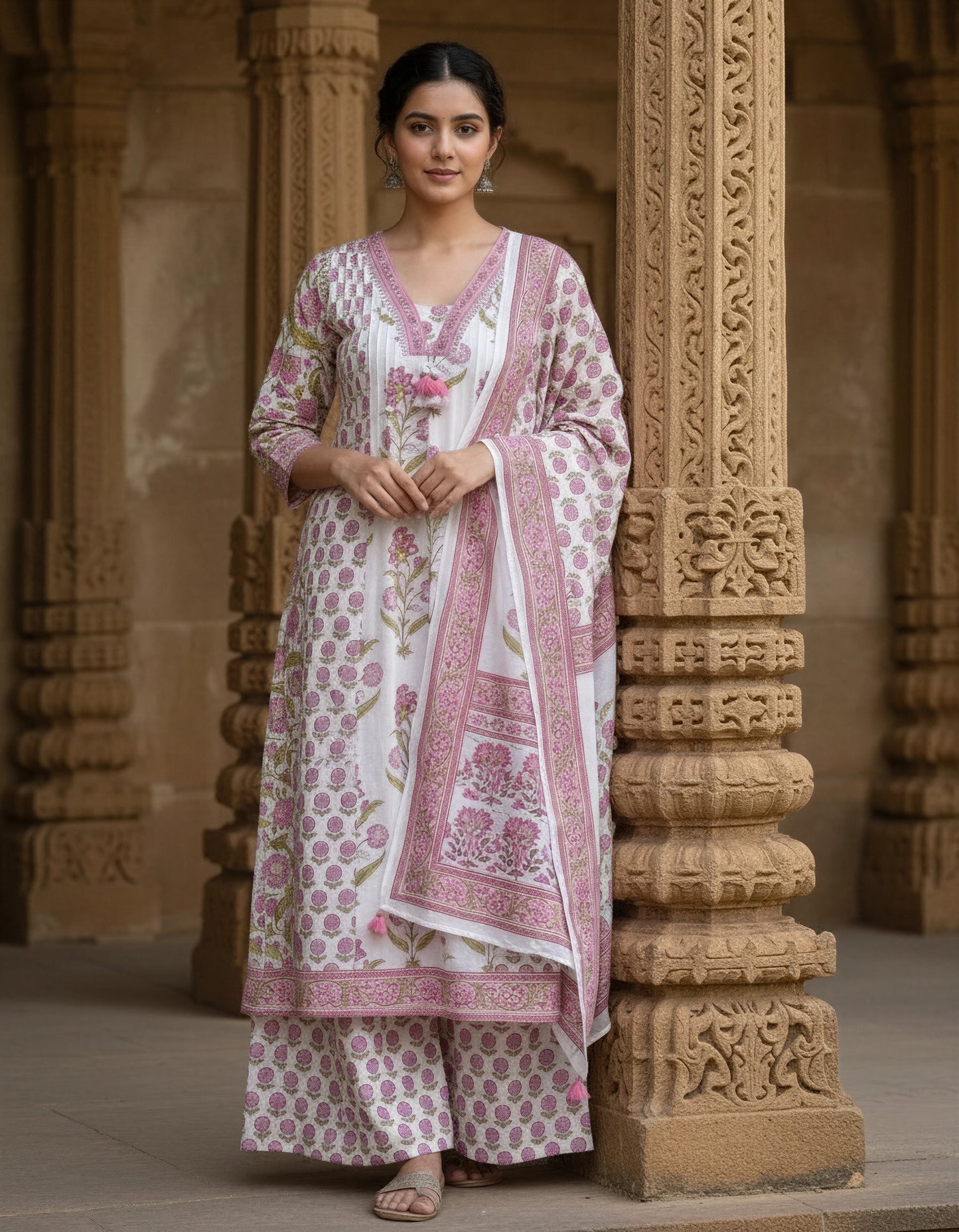 Ivory Hues Malhar Megh — Indian ethnic kurta set Singapore