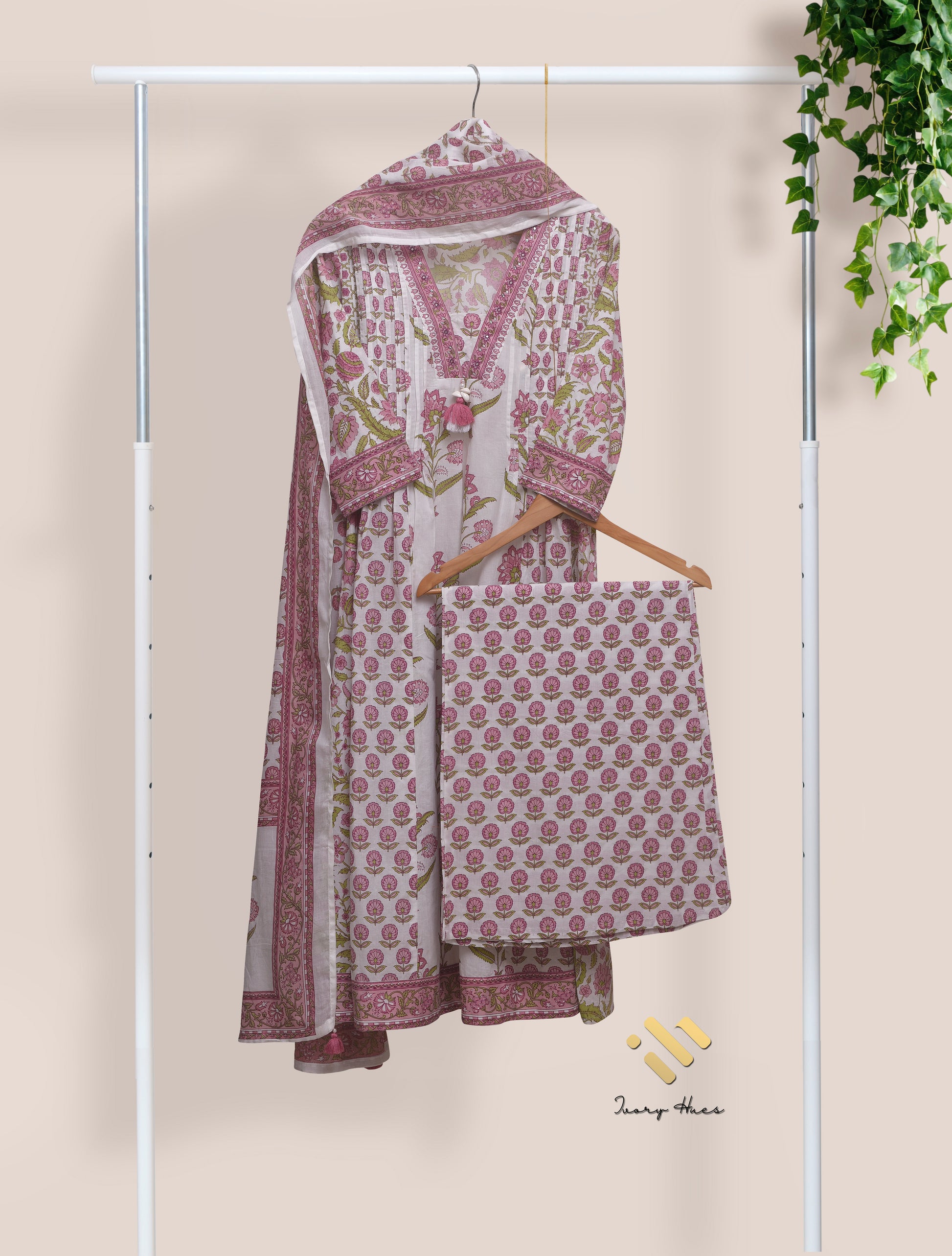 Ivory Hues Malhar Megh Indian ethnic kurta set — Indian ethnic wear Singapore