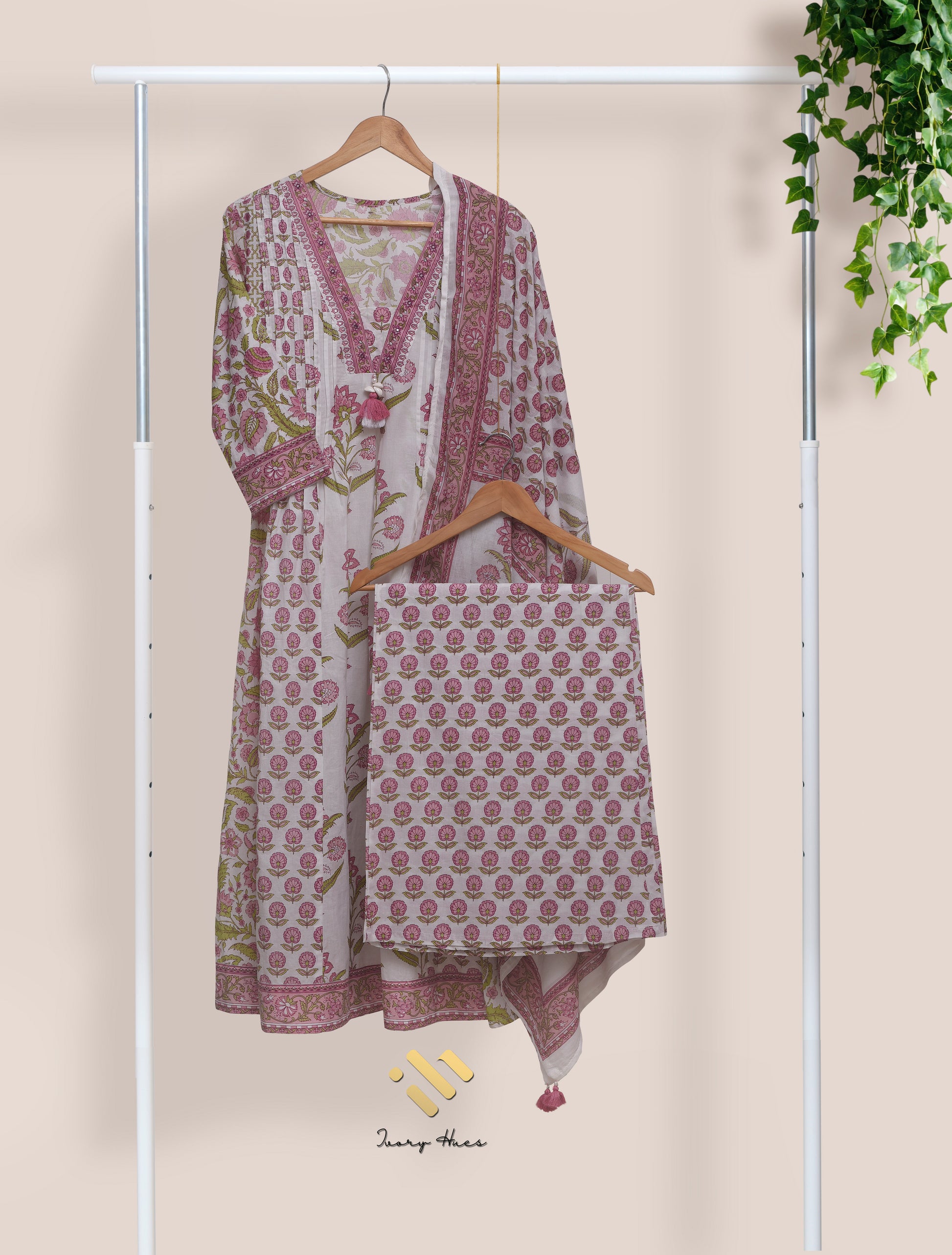 Ivory Hues Malhar Megh Indian ethnic kurta set — Indian ethnic wear Singapore