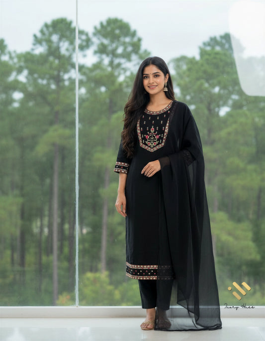 Ivory Hues Noor Aks — Indian ethnic kurta set Singapore