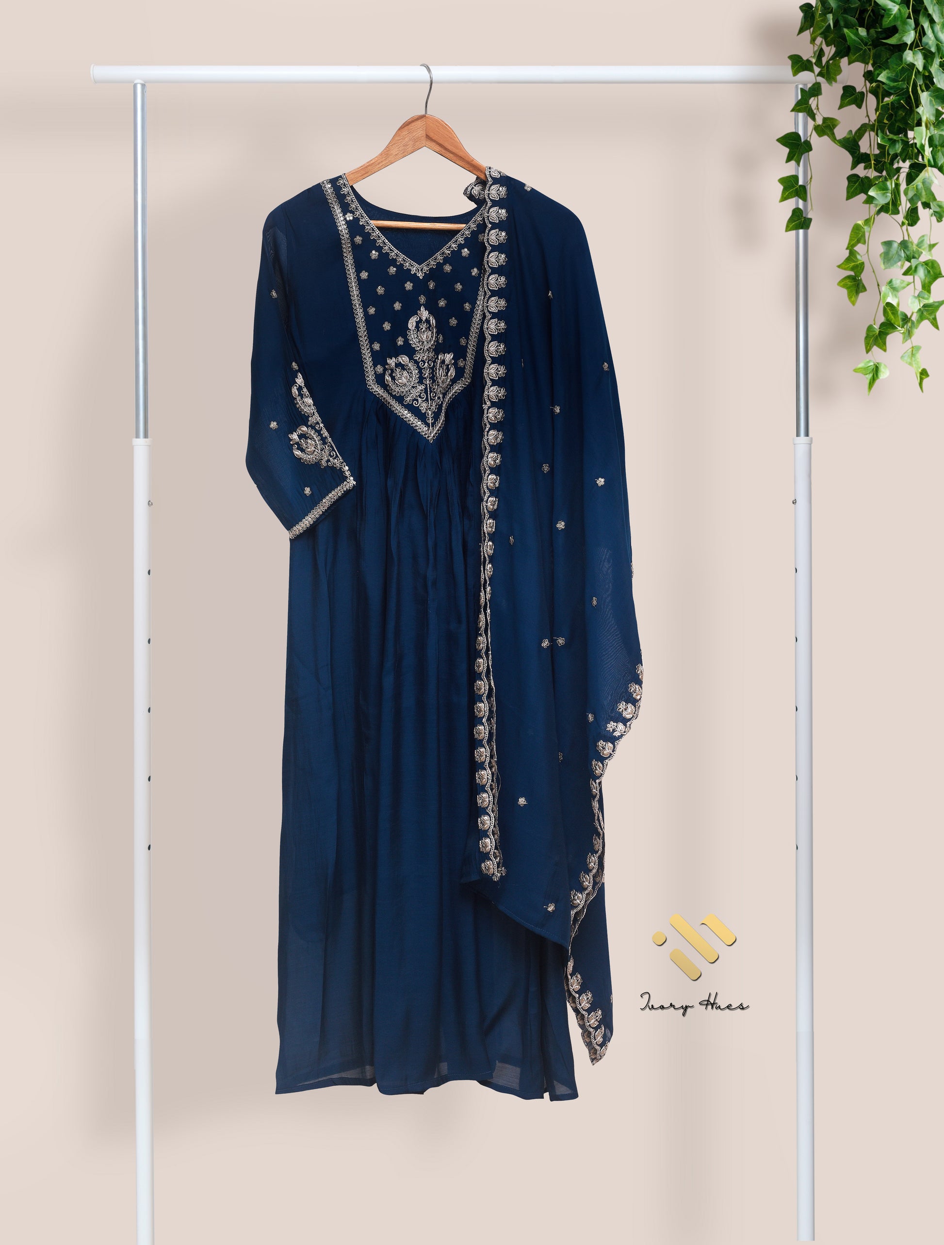 Ivory Hues Noor Amara Indian ethnic kurta set — Indian ethnic wear Singapore
