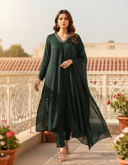 Ivory Hues Noor Kamini — Indian ethnic kurta set Singapore