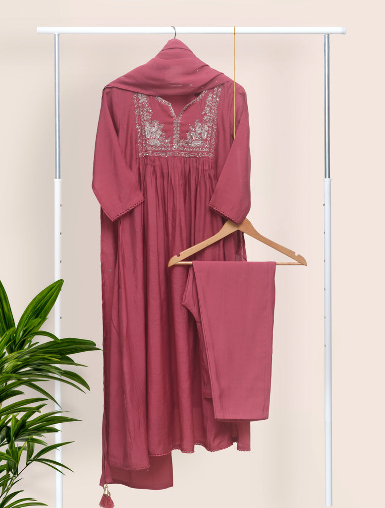 Ivory Hues Noor Neerja Indian ethnic kurta set — Indian ethnic wear Singapore