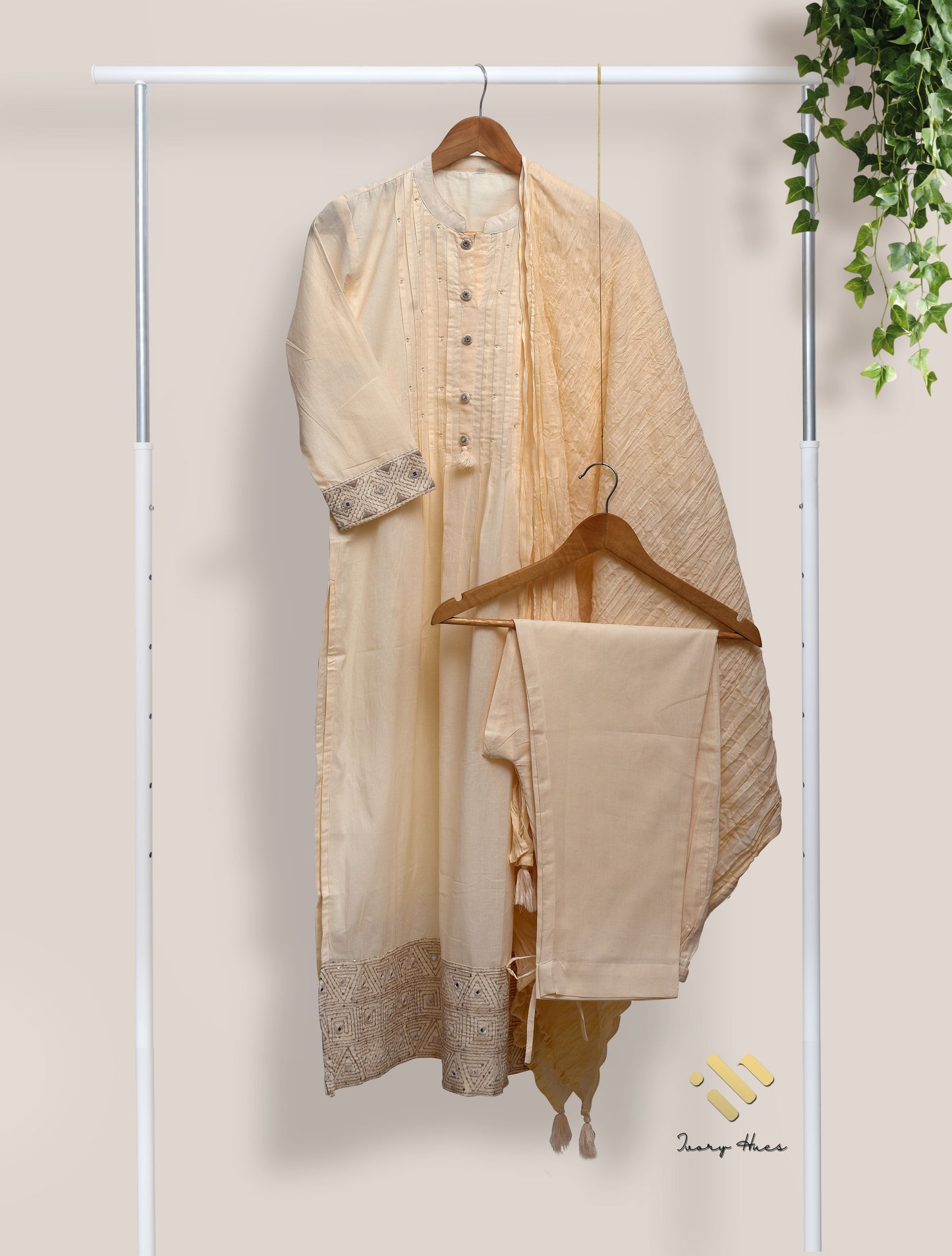 Ivory Hues Noor Elina Indian ethnic kurta set — Indian ethnic wear Singapore