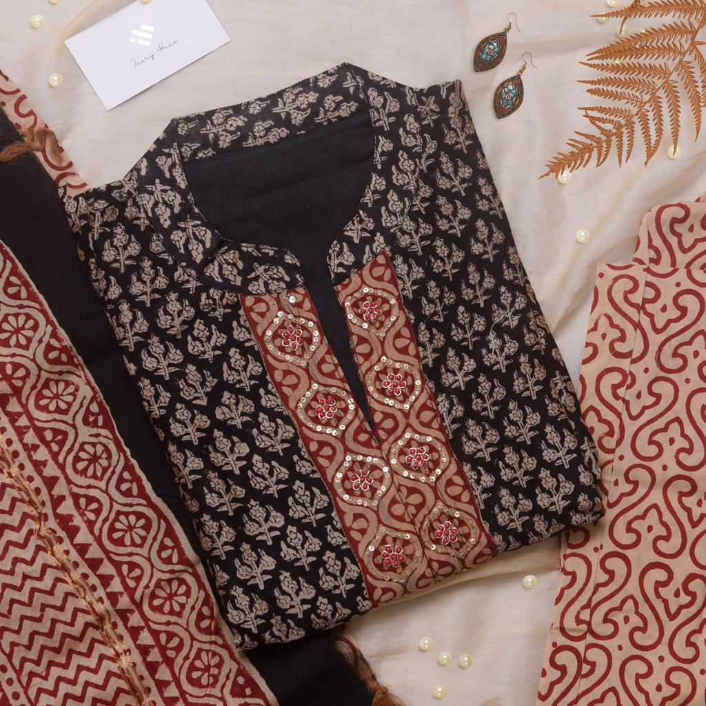 Ivory Hues Raaga Bhairavi — Chanderi kurta set Singapore
