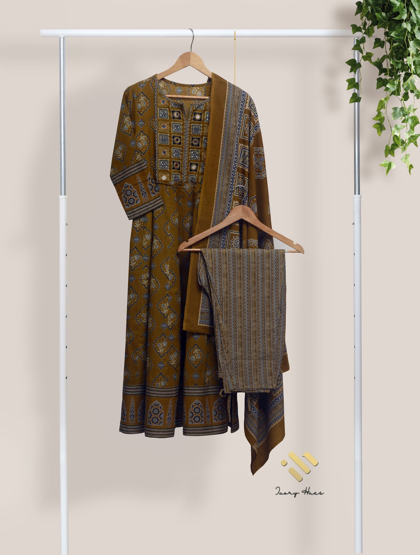 Ivory Hues Sunehri Haldi Indian ethnic kurta set — Indian ethnic wear Singapore