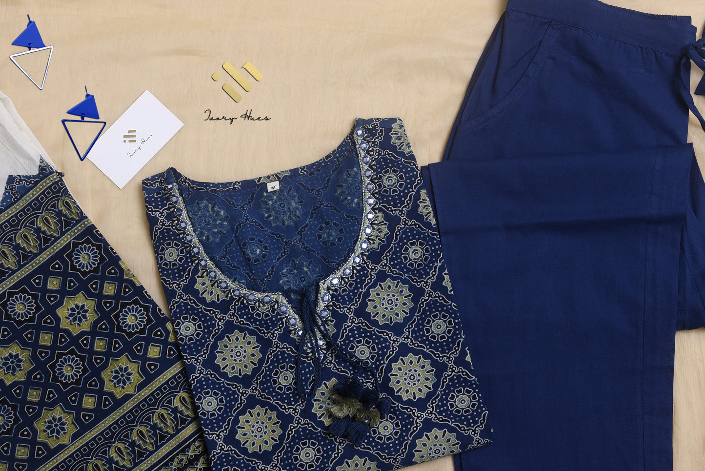 Ivory Hues Sunehri Pal Indian ethnic kurta set — Indian ethnic wear Singapore