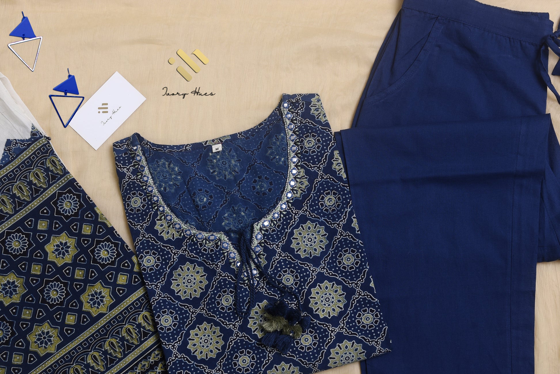 Ivory Hues Sunehri Pal Indian ethnic kurta set — Indian ethnic wear Singapore